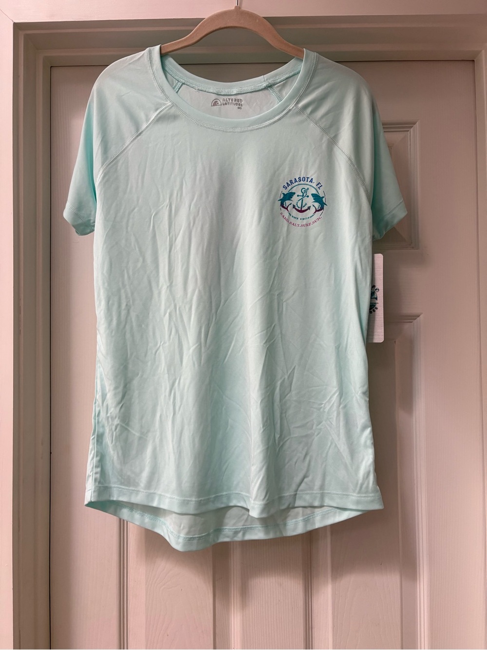Performance Short Sleeve Tee - Light Aqua
